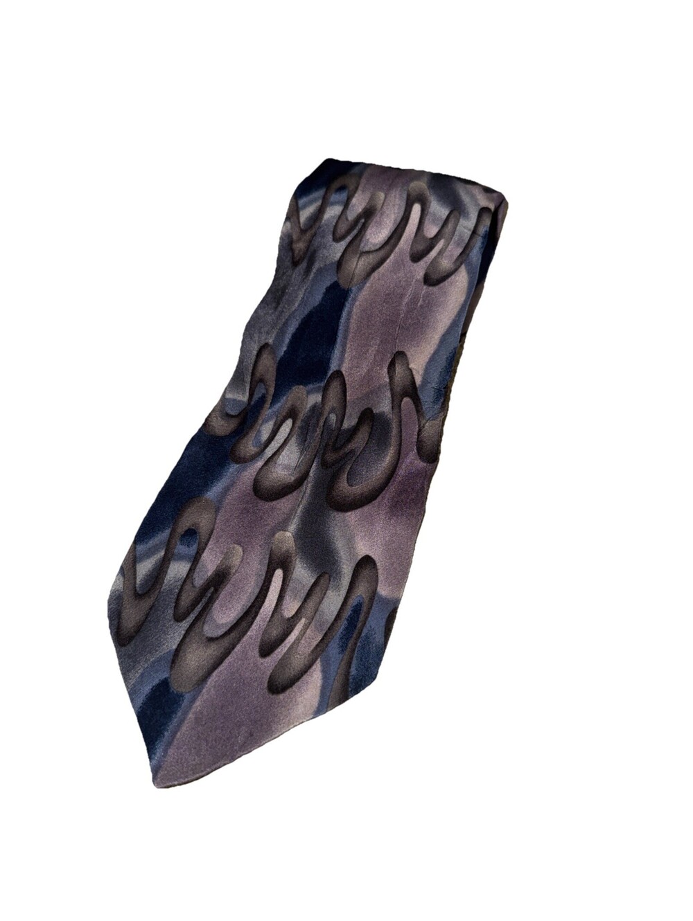 Grateful Dead Ripple Fourth Set Mens Neck Tie 100% Silk Purple Blue Gray USA